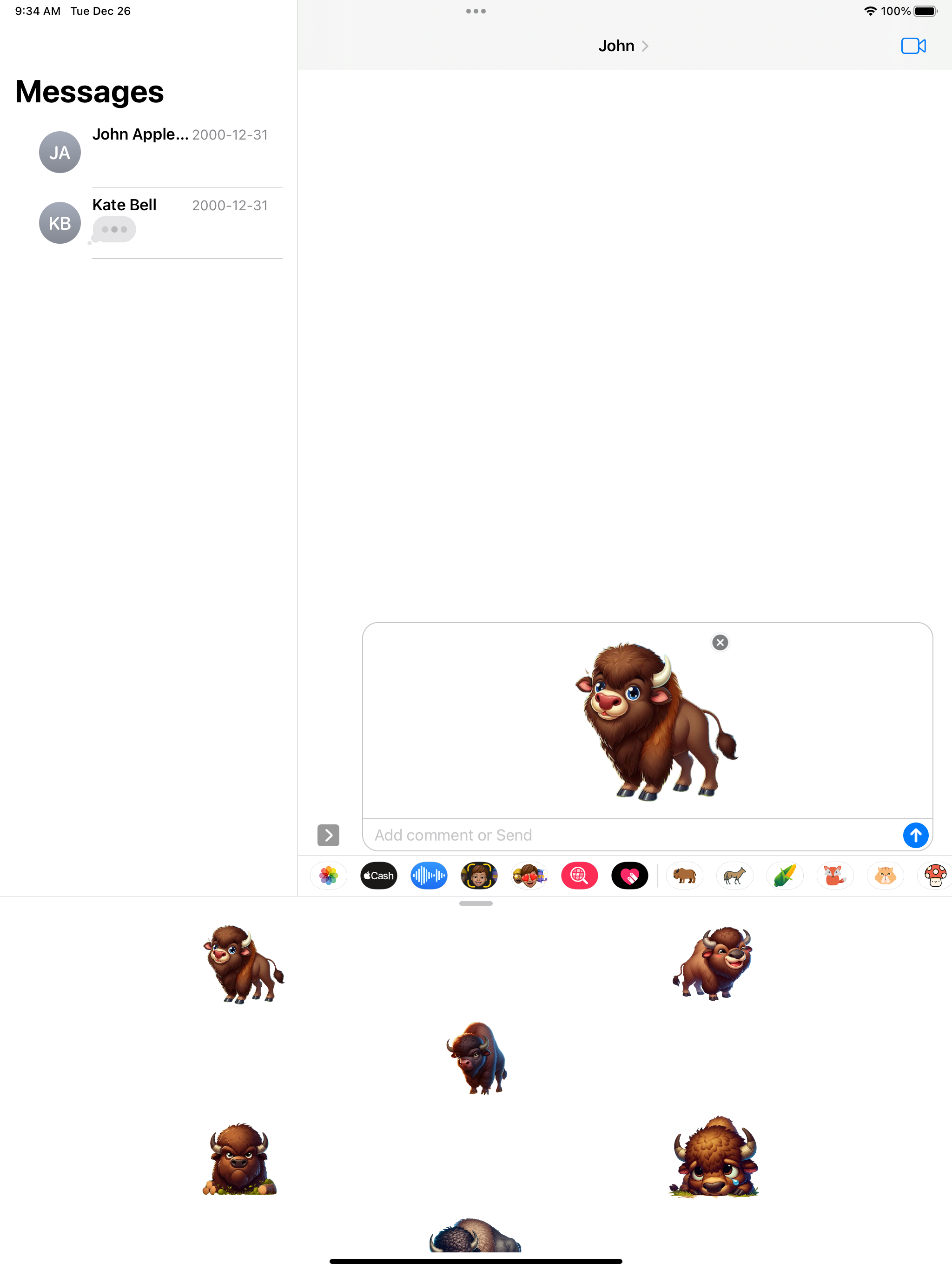 Bison Stickers