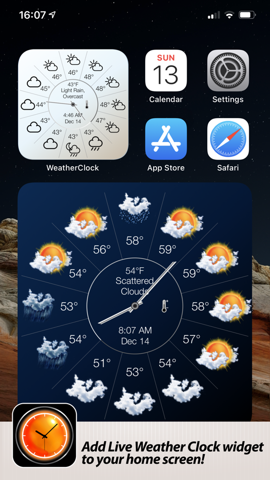 #1. Weather Clock Widget (iOS) 由: Elecont LLC