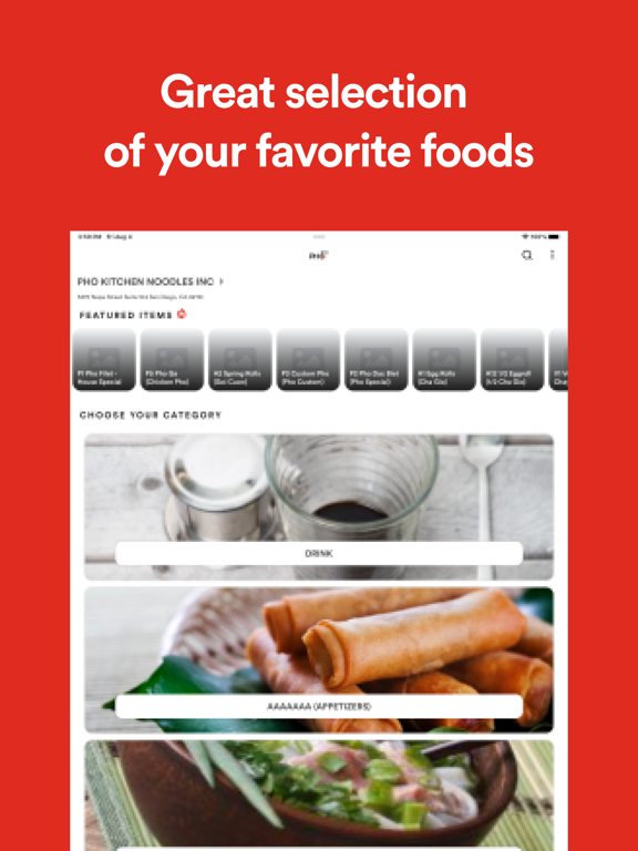 PHO KITCHEN NOODLES INC iPad screenshot 2 - Food & Drink app