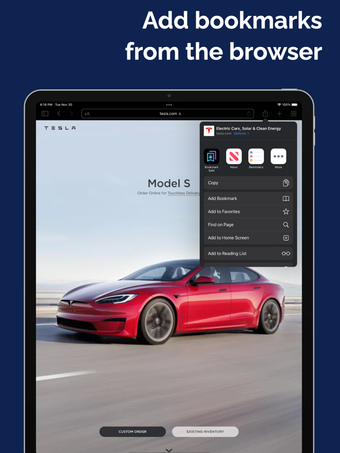 Bookmark Safe - Url manager