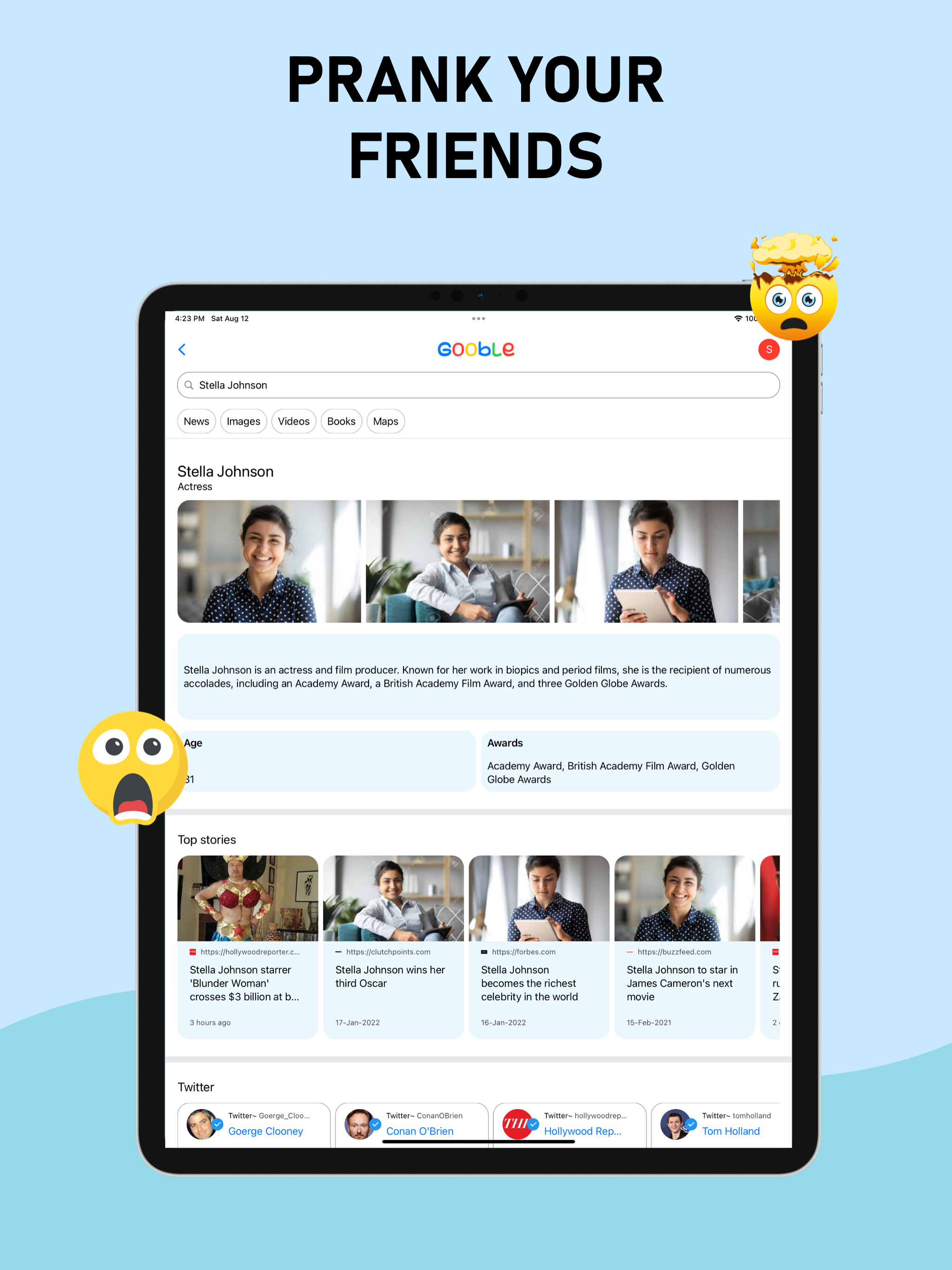 Fake Gooble Search Prank