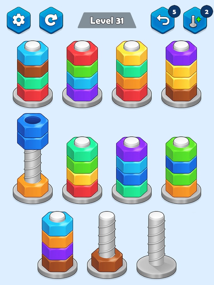 Nuts Sort - Color Sort