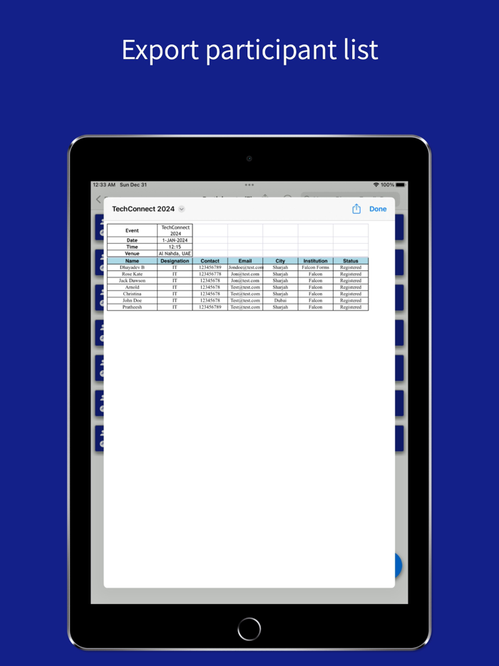 Guest Listing,Register,CheckIn