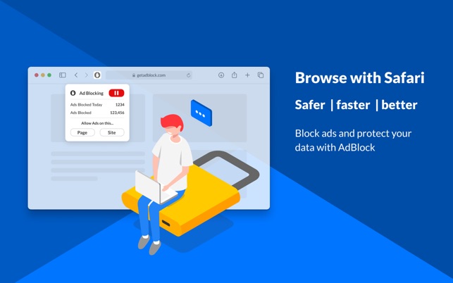 AdBlocker for Safari ▻ AdBlock by Content blocker & Website Adblocker. Ad  block remove ads - safe internet browsing. Adblock