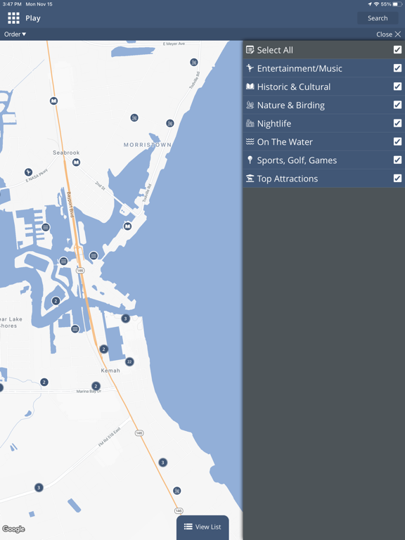Visit Bay Area Houston iPad screenshot 5 - Travel app
