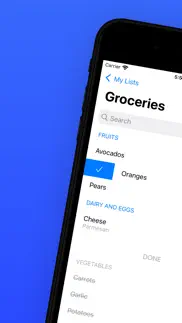 listish — simple shopping list iphone screenshot 2