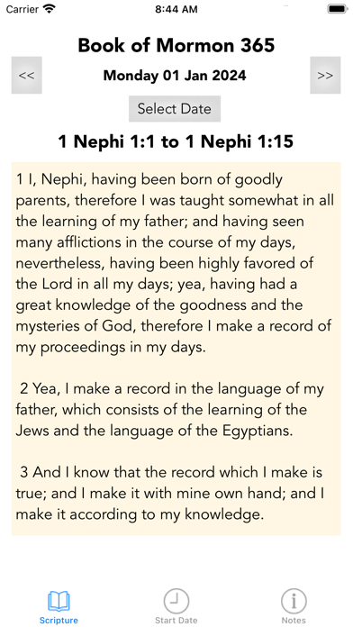 Book of Mormon 365 Screenshot