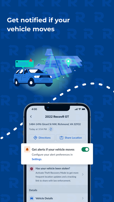 RecovR: Vehicle Theft Recovery Screenshot