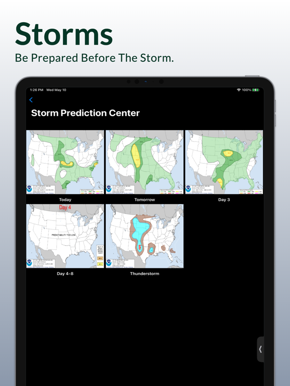 NOAA Weather Radio iPad screenshot 6 - Weather app