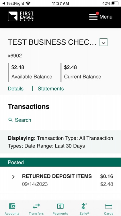 First Eagle Bank screenshot-3