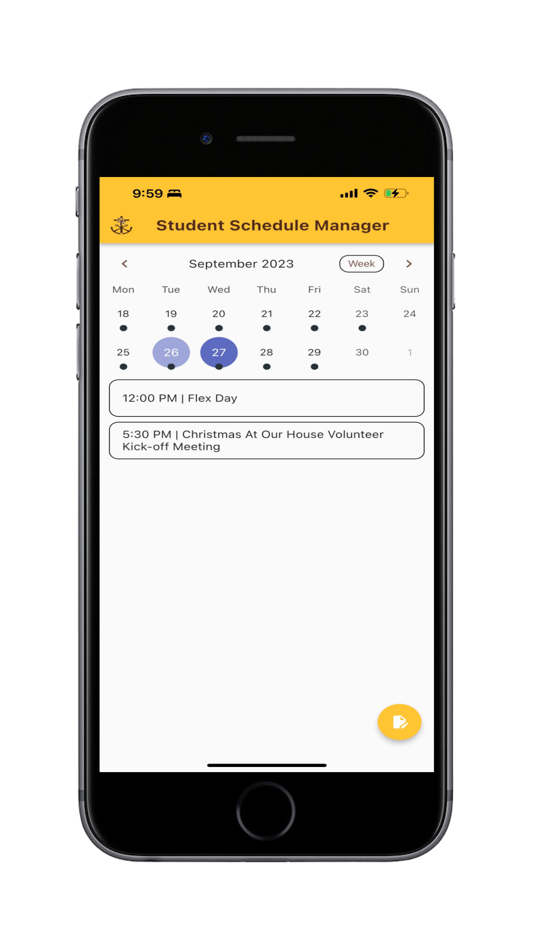 #1. Student Scheduler (iOS) 由: Matthew Jin