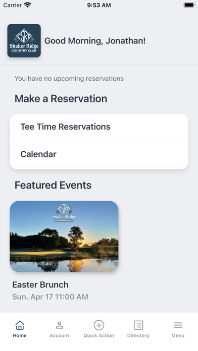 Shaker Ridge Country Club Screenshot