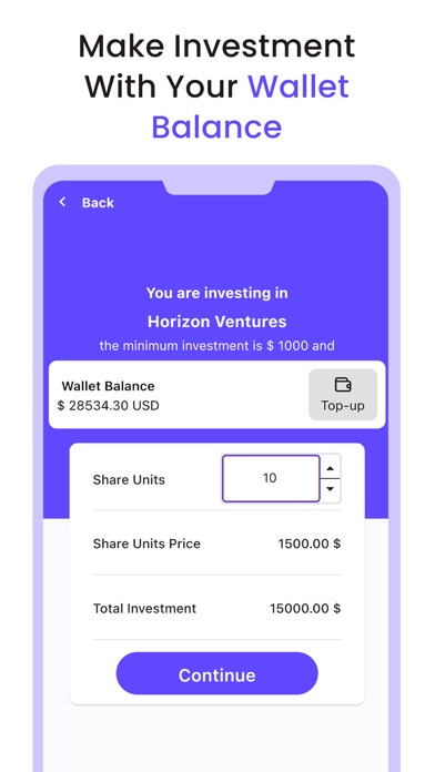 Startup Equity CrowdFunding Screenshot