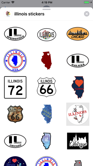 Screenshot #1 pour Illinois emoji - USA stickers