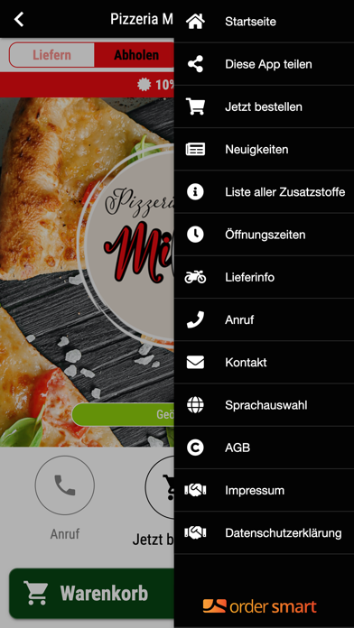 Pizzeria Milano Löhne Screenshot