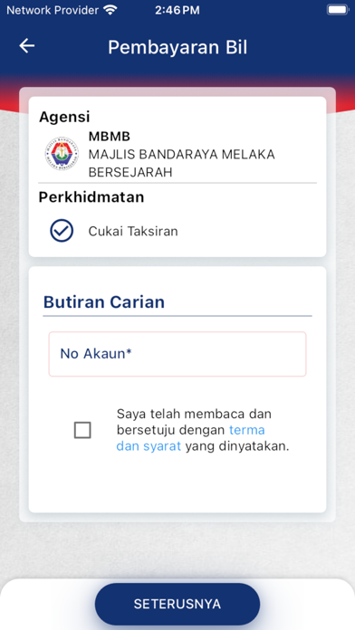 MelakaPay Screenshot