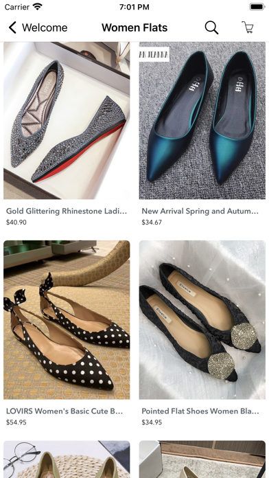 Shopping women shoes shop Screenshot