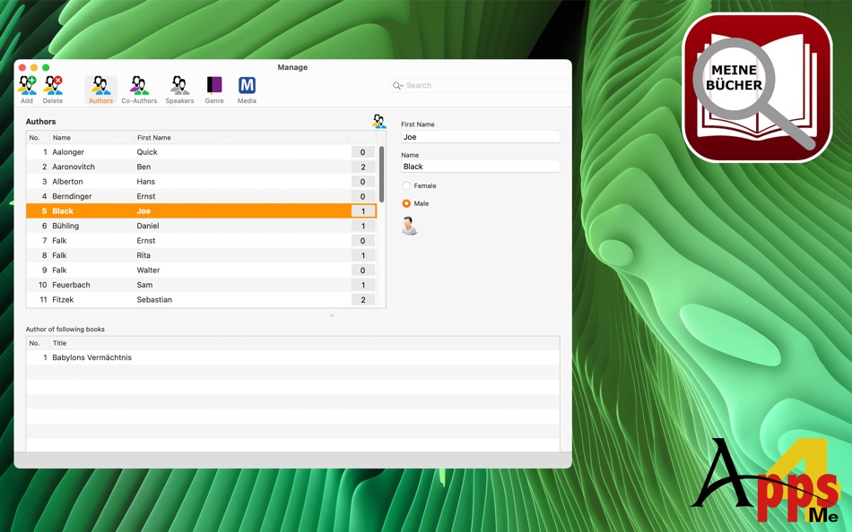 #4. Acana My Books (macOS) 由: @pps4Me