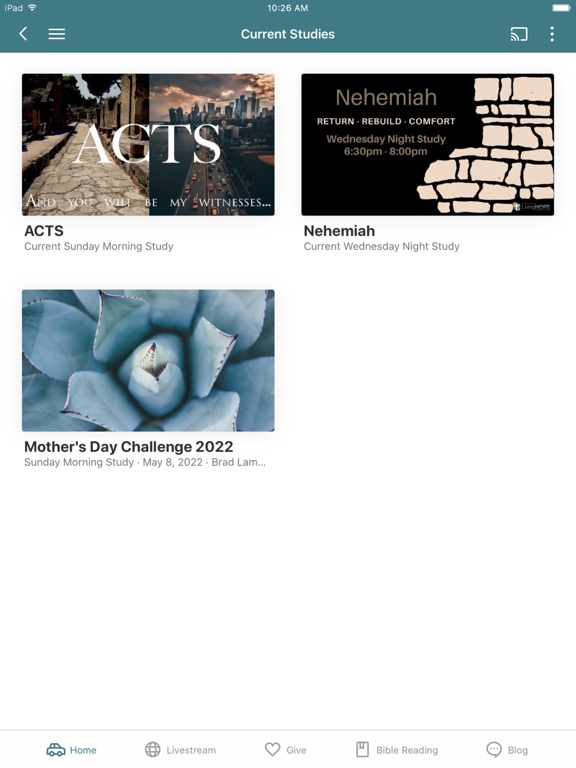 CC Living Hope iPad screenshot 2 - Lifestyle app