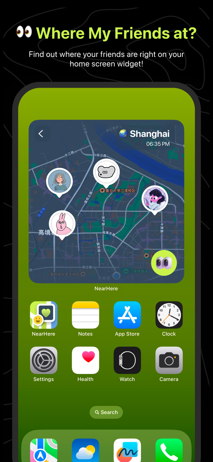 NearHere - BFF Map Widget