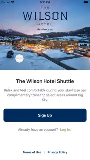 the wilson hotel shuttle iphone screenshot 1