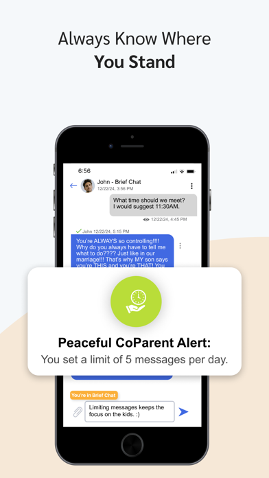 Peaceful CoParenting Messenger Screenshot