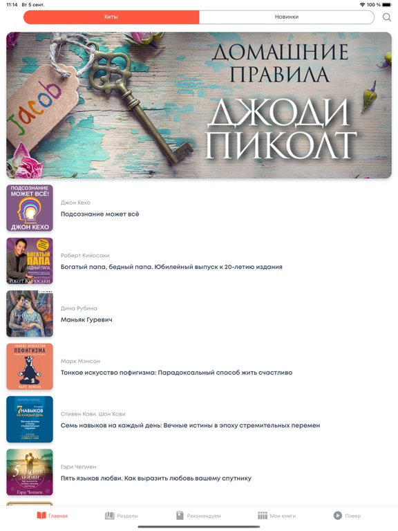 Аудиокниги - Без Интернета iPad screenshot 1 - Book app