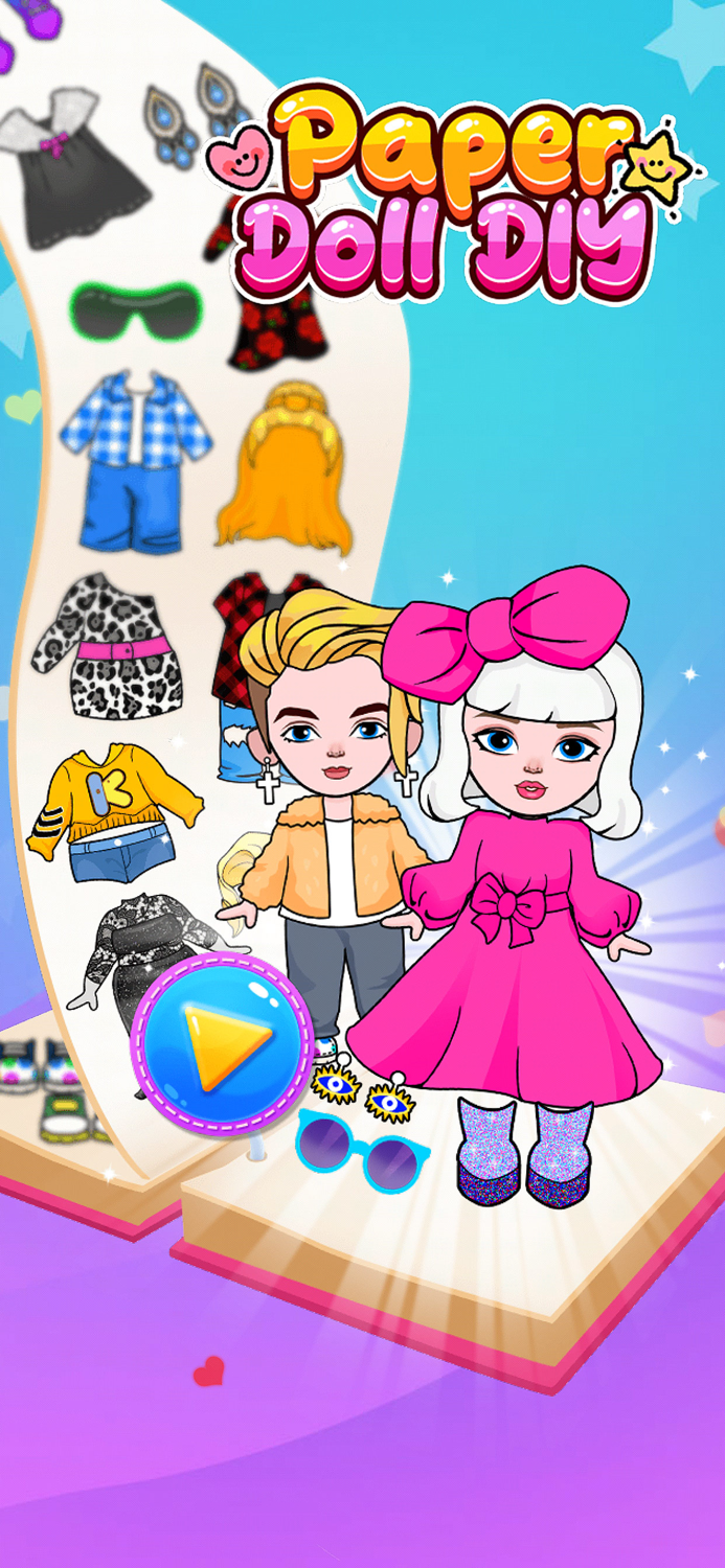 Sweet Paper Doll DIY Dress Up