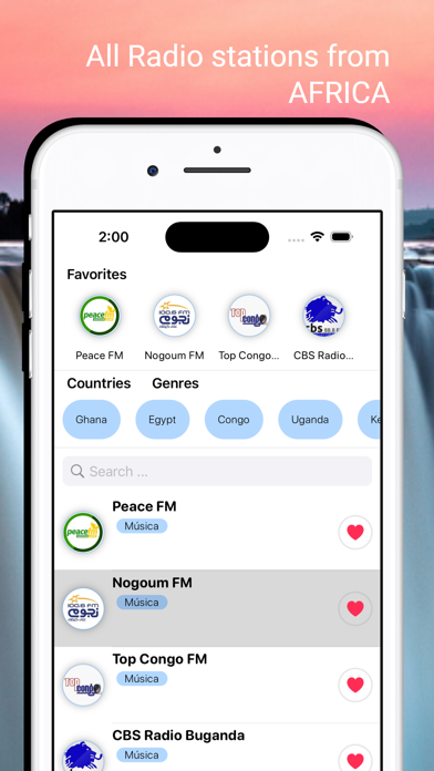 African Radio Stations Live Screenshot