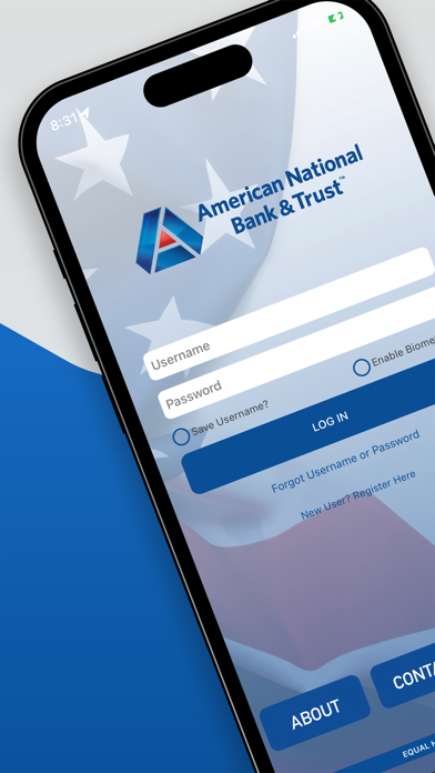 American National Bank & Trust Screenshot