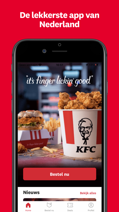 KFC Nederland Screenshot