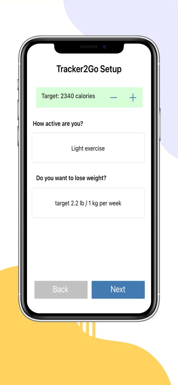 Tracker2Go Calorie Counter