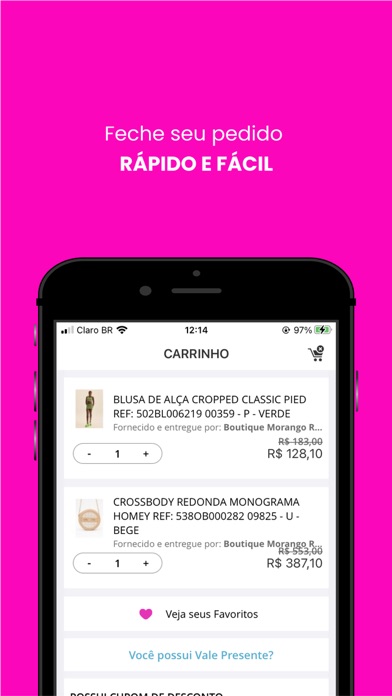 Boutique Morango Rosa Screenshot