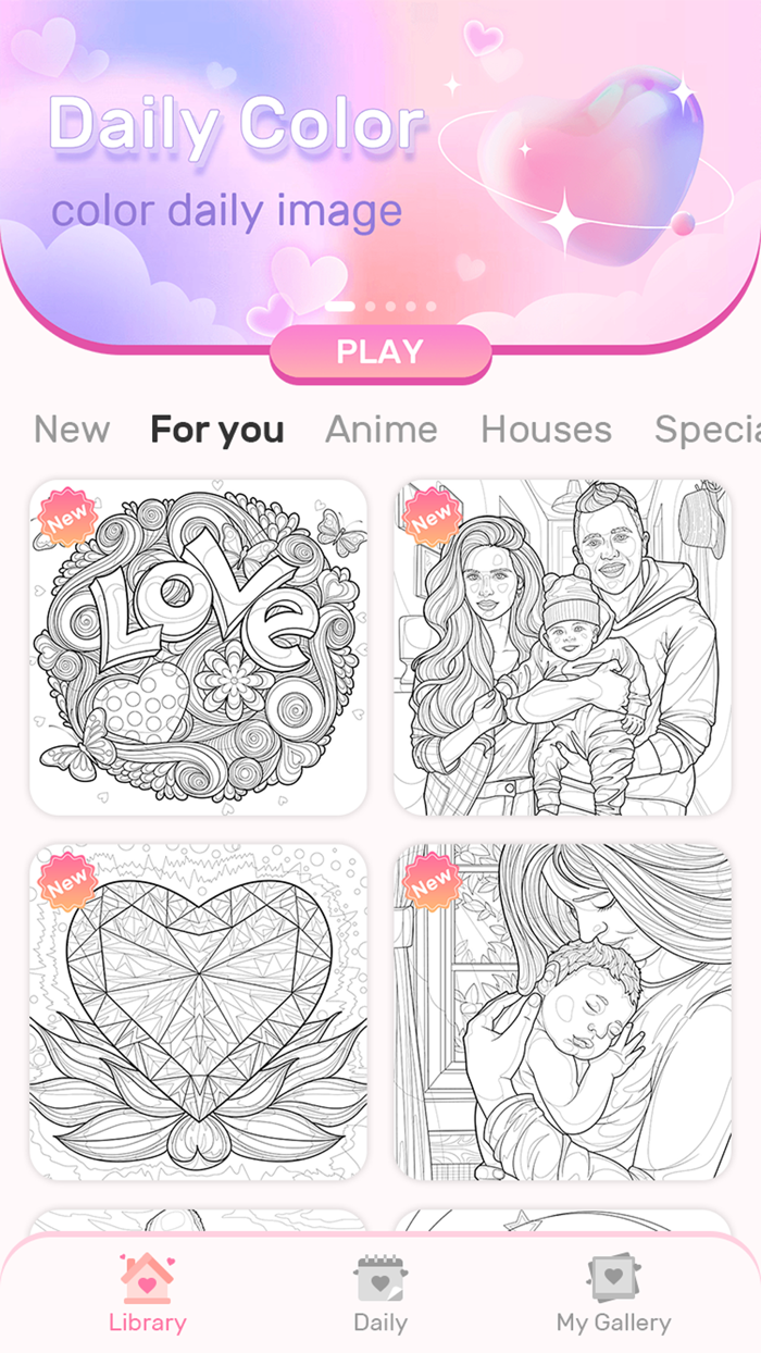 Heart Love Color By Number