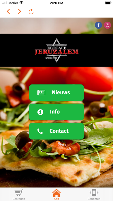 Screenshot #1 pour Eetcafe jeruzalemenschede