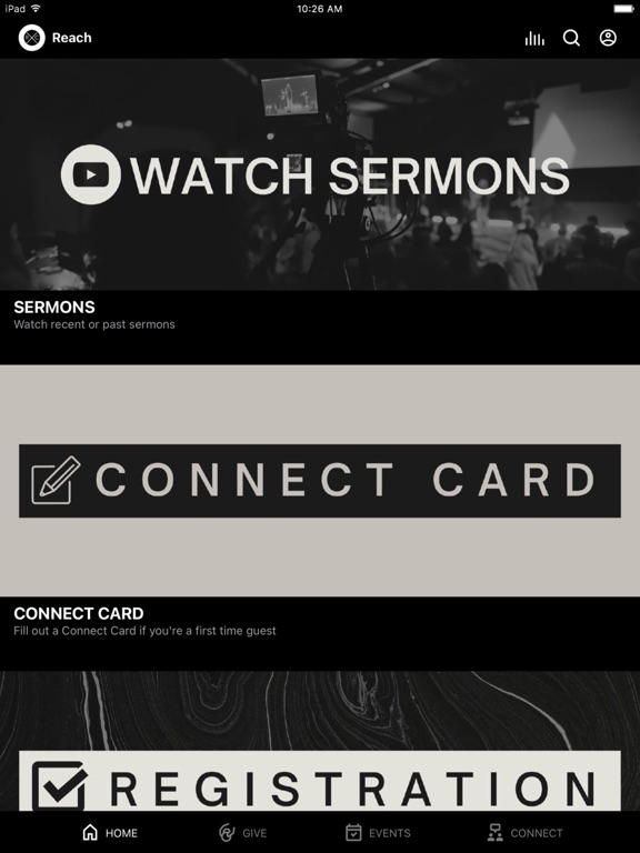 Reach Church - AR iPad screenshot 1 - Lifestyle app