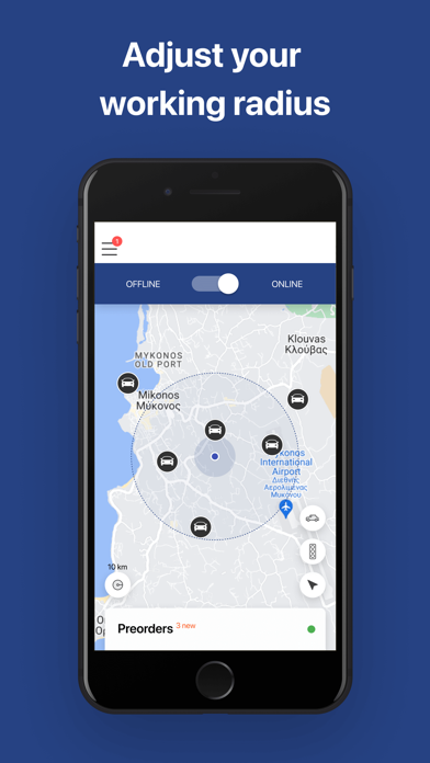 BTLR Driver App Screenshot