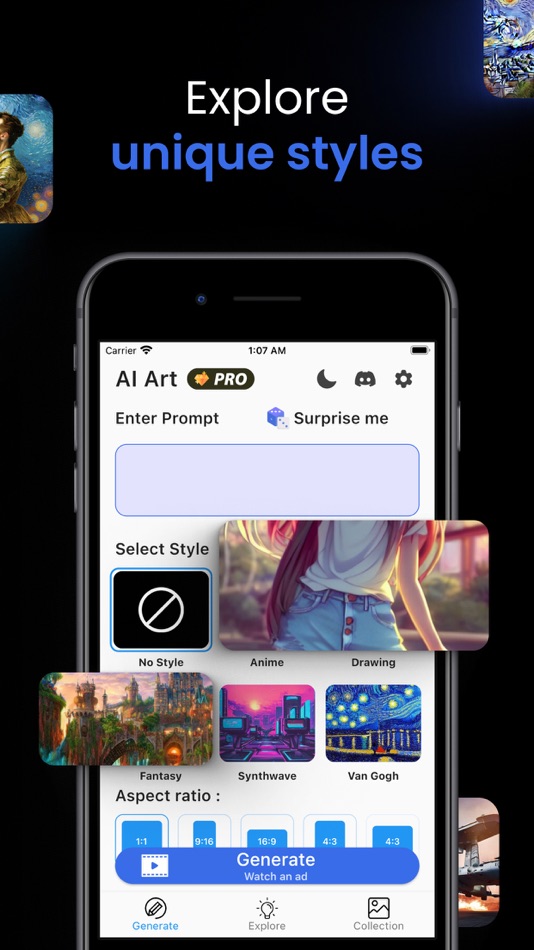 #2. AI Art Generator - Illusion AI (iOS) بواسطة: Codelio