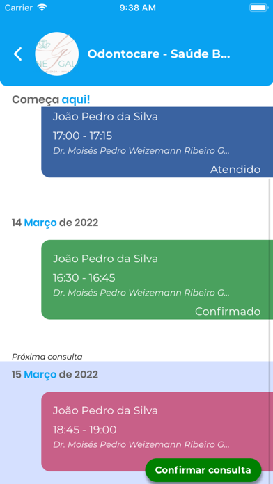 SanteOdonto App Paciente Screenshot