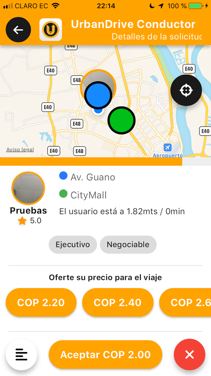 UrbanDrive Pasajero