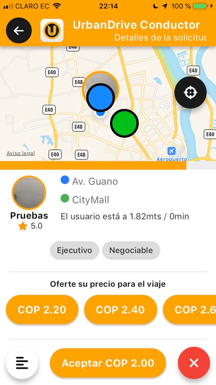 UrbanDrive Pasajero