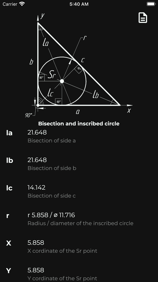 #8. Triangle Angles Calculator (iOS) Podle: Dmitriy Trofimov
