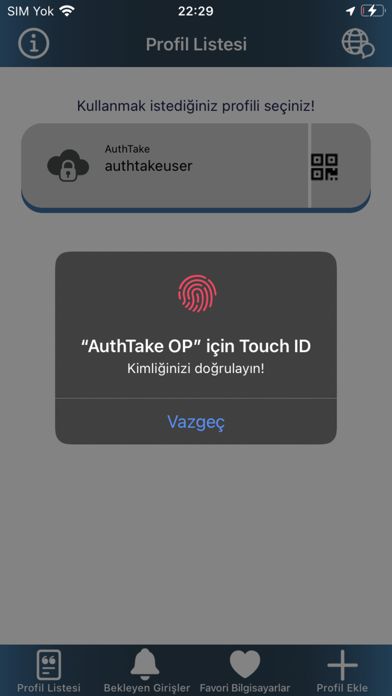 AuthTake for On-Premise Screenshot