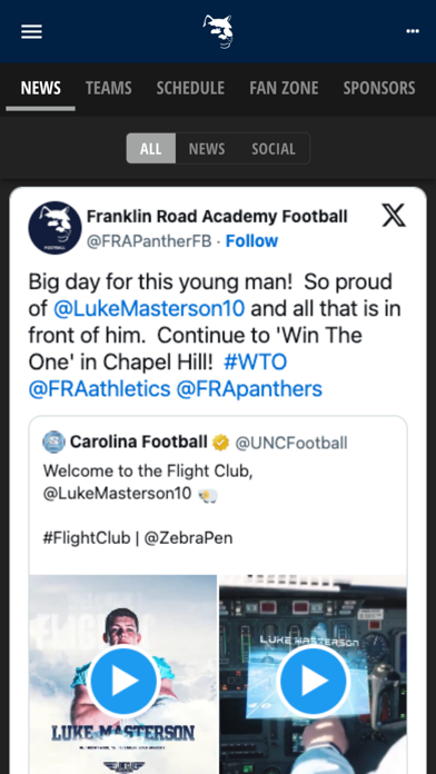 Franklin Road Academy iPhone screenshot 2 - Sports app