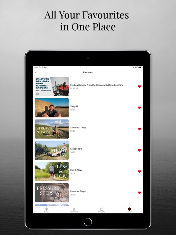Mind Body Row iPad screenshot 5 - Health & Fitness app