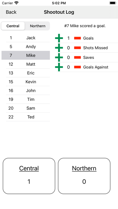 Lacrosse Statistics Screenshot