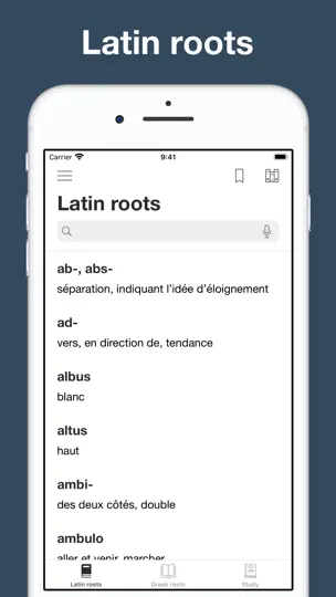 Capture d'écran de Greek & Latin Roots Of French sur iPhone 1