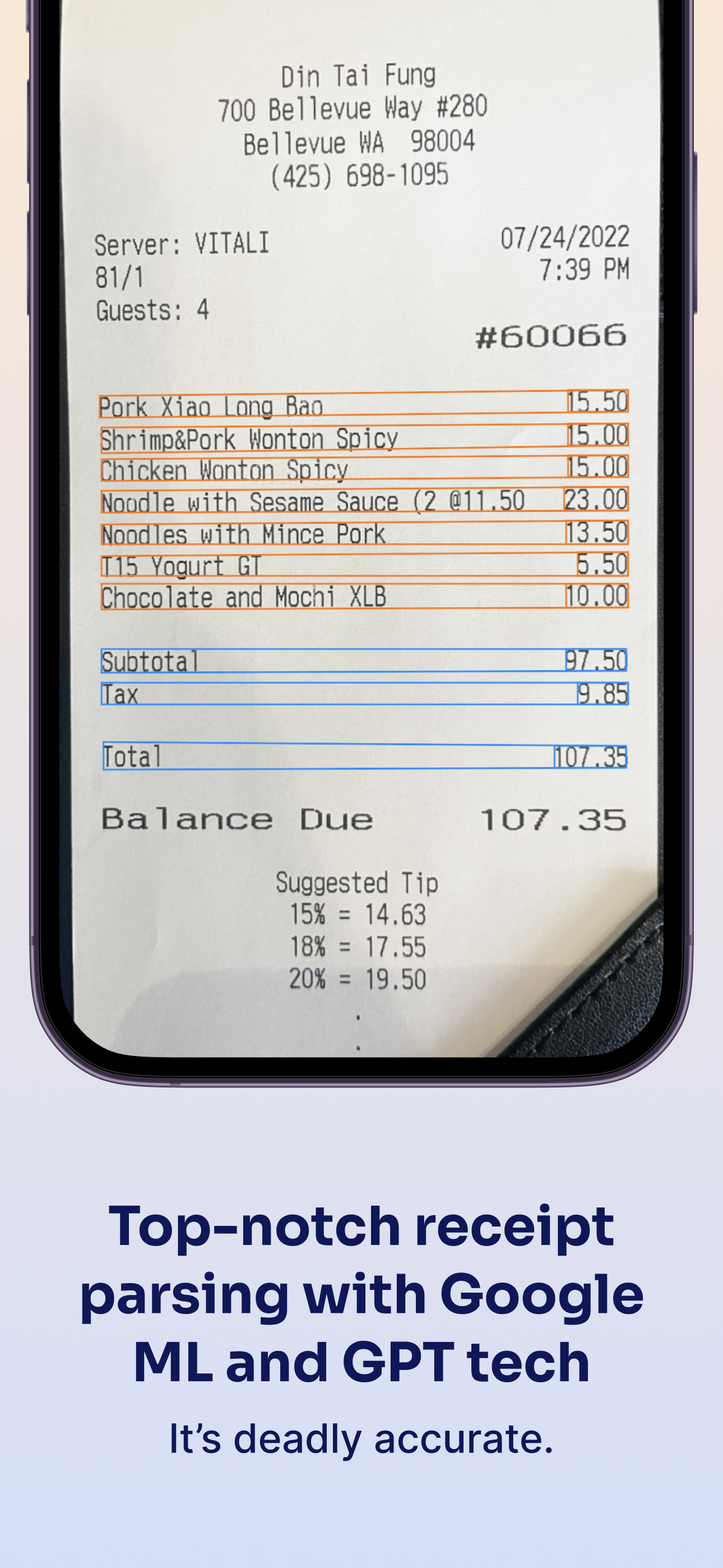 Pita - Instant bill splitting