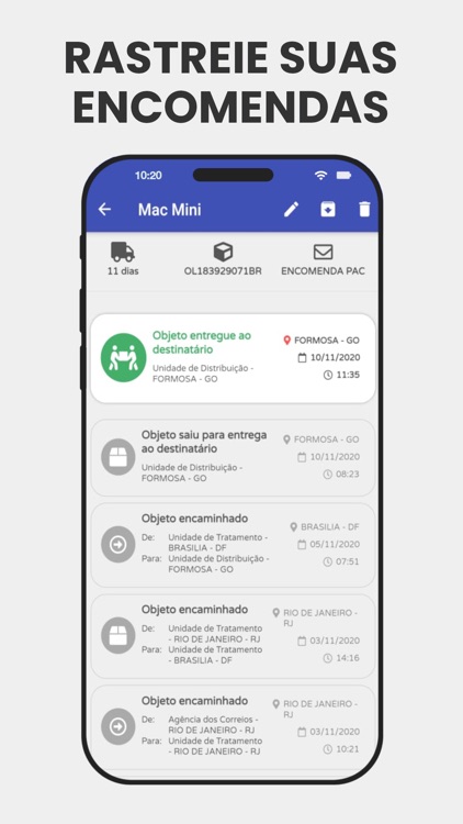 Rastredor de Encomendas