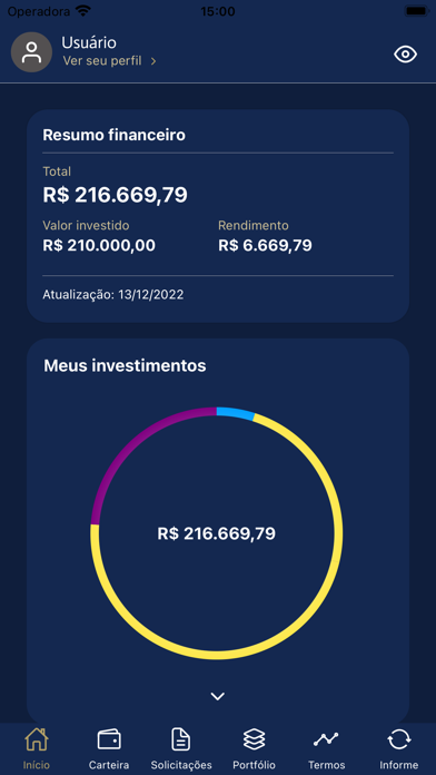 Finanblue LiveWork Investidor Screenshot